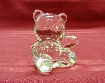 glass teddy bear