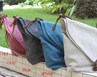 Canvas shoulder bag, canvas tote, Every Day Tote Bag, Waxed Cotton Canvas Shopping Tote, Every Day Bag