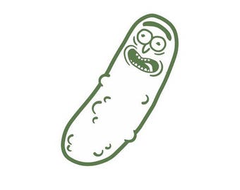 Pickle Rick vinyl decal