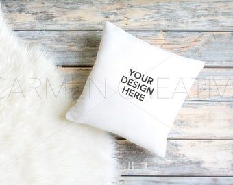 White Pillow Mockup / Stock Photography /Product Background