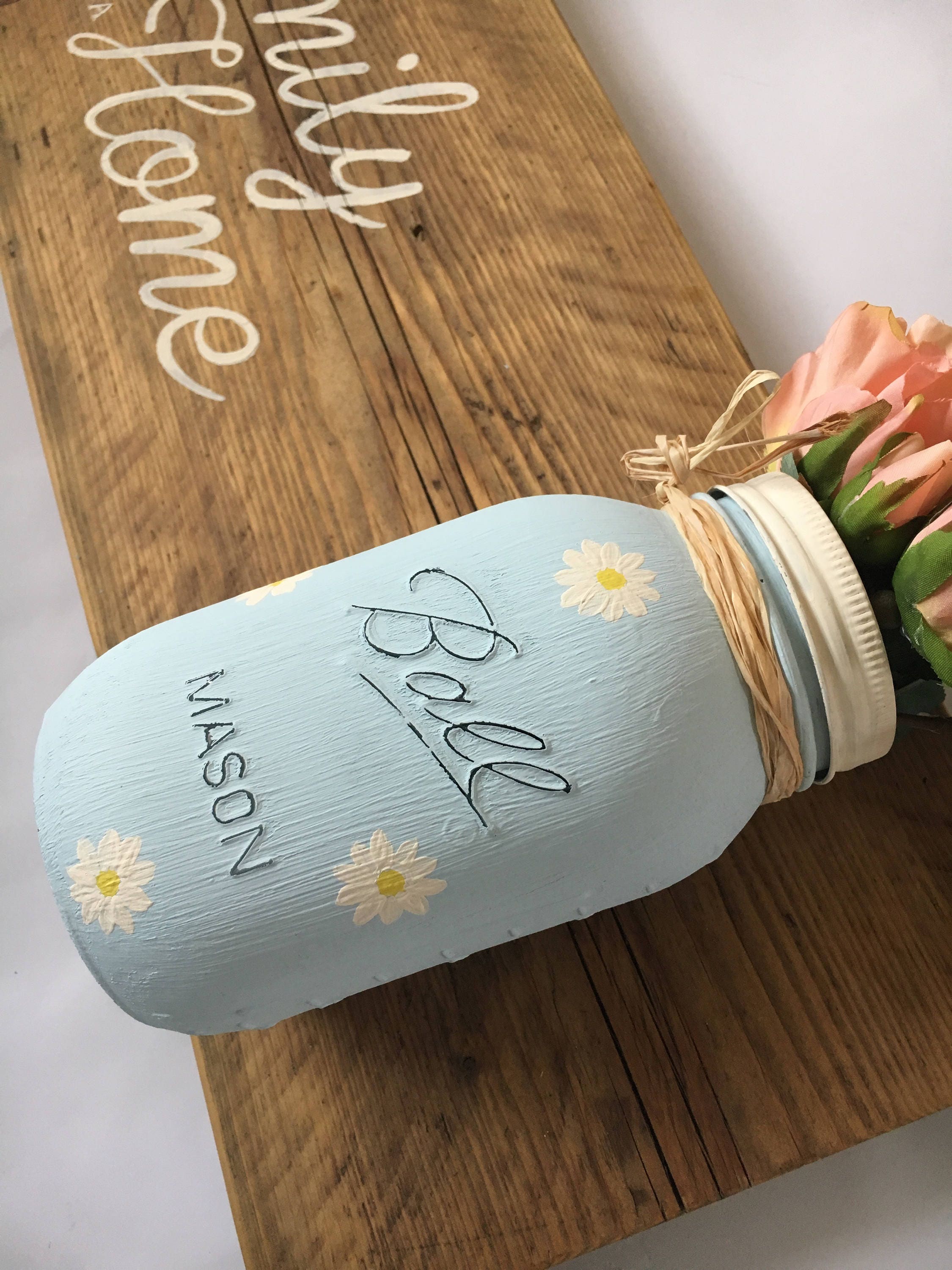 Chalk Painted Mason Jar Reclaimed Wood Wood Mounted Mason   Il Fullxfull.1225769826 6lpp 