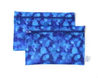 Sacs à collation réutilisables - Reusable snack bags - 2 snack bags