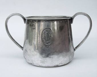 Rare Vintage POLLEY'S HOTEL Pretoria South Africa Silverplate Sugar Bowl