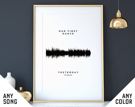 Custom Sound Wave Print