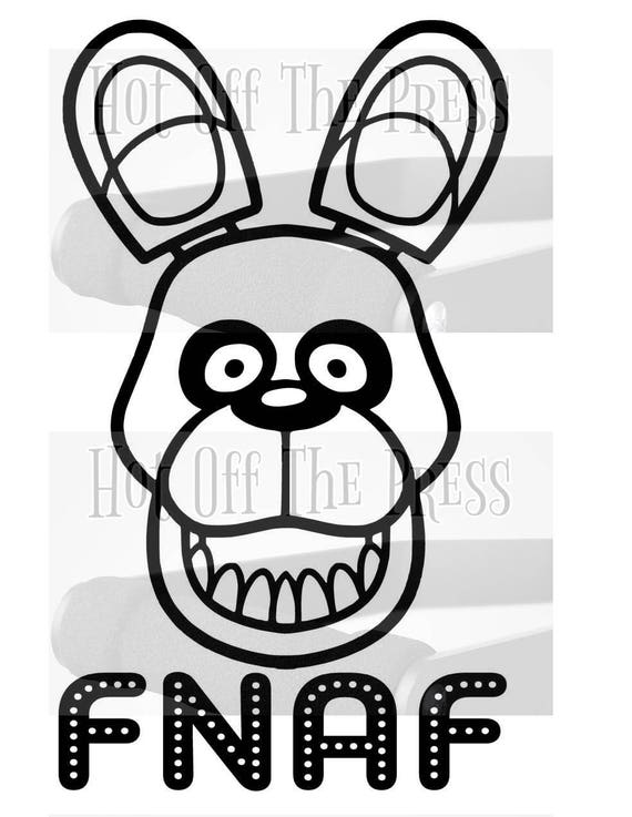 FNAF Bonnie SVG DXF Files For Silhouette For Cricut Vector