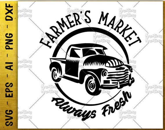 Download Vintage Truck Clip art SVG Truck svg Farmer's Market svg