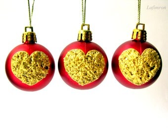 Boyfriend gift christmas ornament girlfriend gift christmas decoration Love gift I love you Heart charms rustic christmas little gift Merry