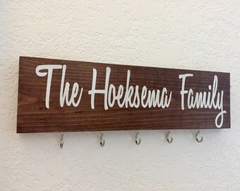 Customized Key Rack, Custom Key Holder, Key Hanger, Key Organizer, Keys, Jewelry Holder, Collage Sign, Decor, Wall Sign, Home Decor