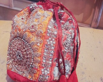 SUMMER SALE Designer ethnic kolkata work potli bags