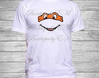 Ninja turtle masks/ ALL TURTLES AVAILABLE inspired T-shirt