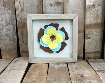 Flower Wall Art Metal Rustic Sign Office Decor Spring Flower Wall Art Metal Rustic Sign Office Decor Spring