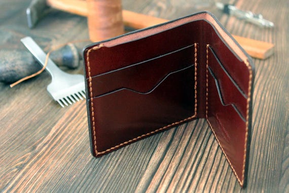 Personalized men&#39;s wallet Gift for him Custom wallet slim