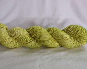 Hand Dyed Yarn - Superwash - Worsted - 100% Merino Wool - Tonal - Variegated - 'Grellow"