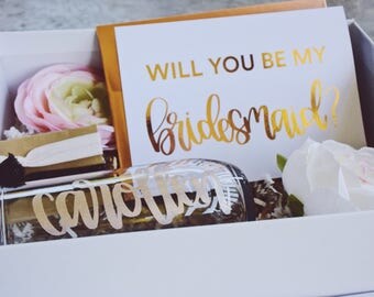 Will You Be My Bridesmaid Proposal Box Will You Be My Bridesmaid Box Will You Be My Bridesmaid Gift Box
