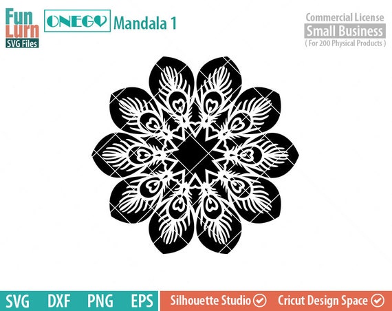 Download Mandala Decal Design Mandala SVG File ONEGO Cricut