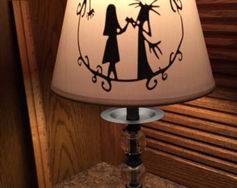 Nightmare Before Christmas inspired lamp.