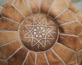 handmade moroccan poufs/ unfilled