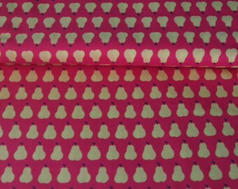 Yellow Little Pears on a pink background