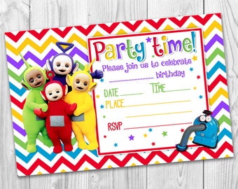 Teletubbies Party Invitations 2