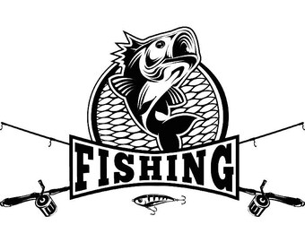 Download Bass Fishing 4 Logo Angling Fish Hook Fresh Water Hunting