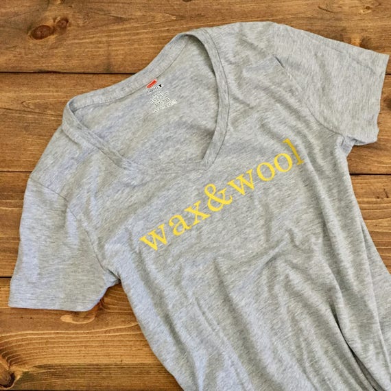wool v neck t shirt