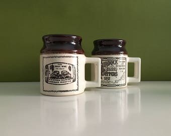 Vintage Beauceware Abenakis Pottery Mugs
