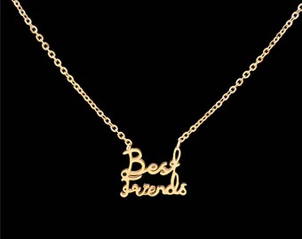 Delicate Golden Best Friends Necklace