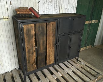 Buffet Cabinet wood and steel