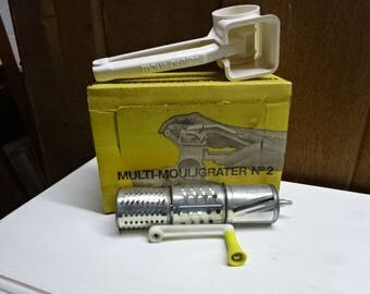 Moulinex Mouli Grater No2/3 Removable Drums/Original Box/Collectable/Vintage/1970s