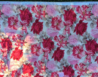 Rose Garden by Martha Negley Fabric 1 yard/ 44 width.