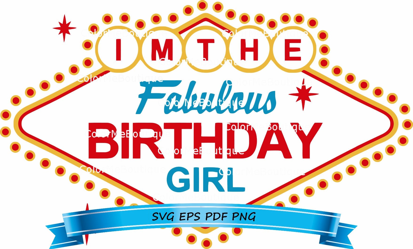 Download Las Vegas Birthday Girl Sign Clipart from ColorMeBoutique ...