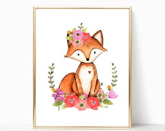 Fox Wall Art fox wall art | etsy Fox Wall Art fox wall art | etsy