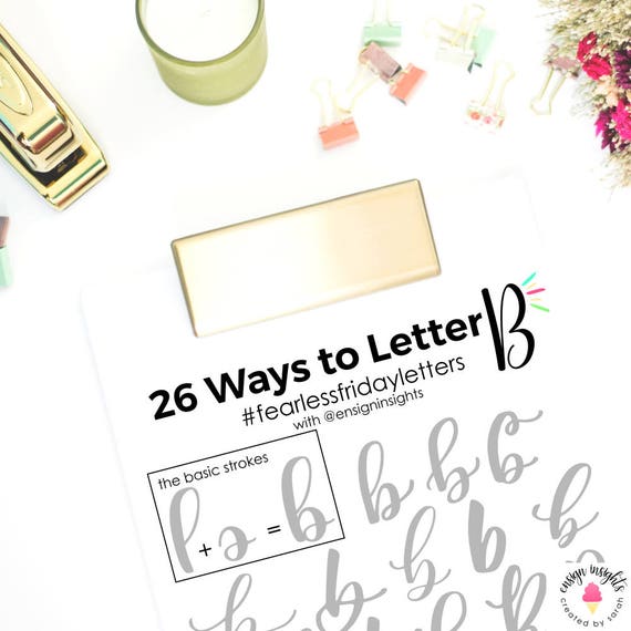 26 Ways To Letter B In Uppercase And Lowercase Hand Lettering