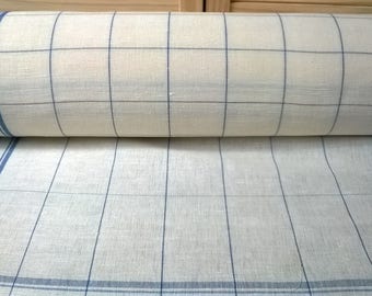 Tea TOWEL blue TOILE cotton and linen width 60cm