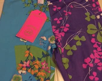 Versace for H & M floral print leggings NWT