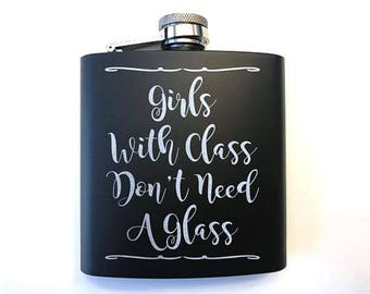 Bridesmaid Gift - Flasks for the Ladies - Woman Flask - Girls Flasks - Unique Women Gifts - Birthday Gift - Flask - Bachelorette Flask