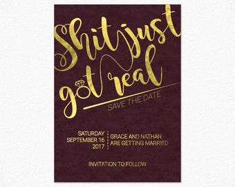 Shit just got real | Etsy