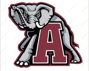 Alabama Crimson Tide svg Elephant svg Alabama svg football svg Cutting File in Svg Eps Dxf Png Ai for Studio for Cricut & Silhouette