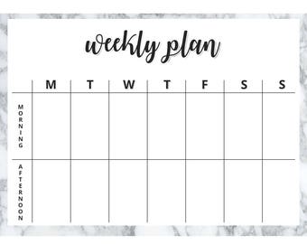 Marble planner | Etsy