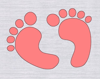 Download Baby feet cricut | Etsy