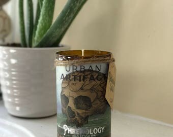 Urban Artifact Phrenology Beer Candle