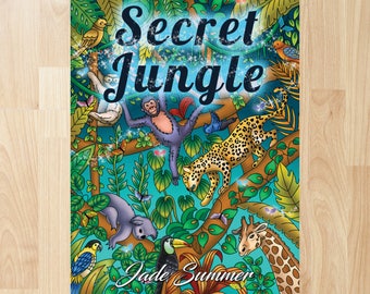Secret Jungle by Jade Summer (Coloring Books, Coloring Pages, Adult Coloring Books, Adult Coloring Pages, Coloring Books for Adults)