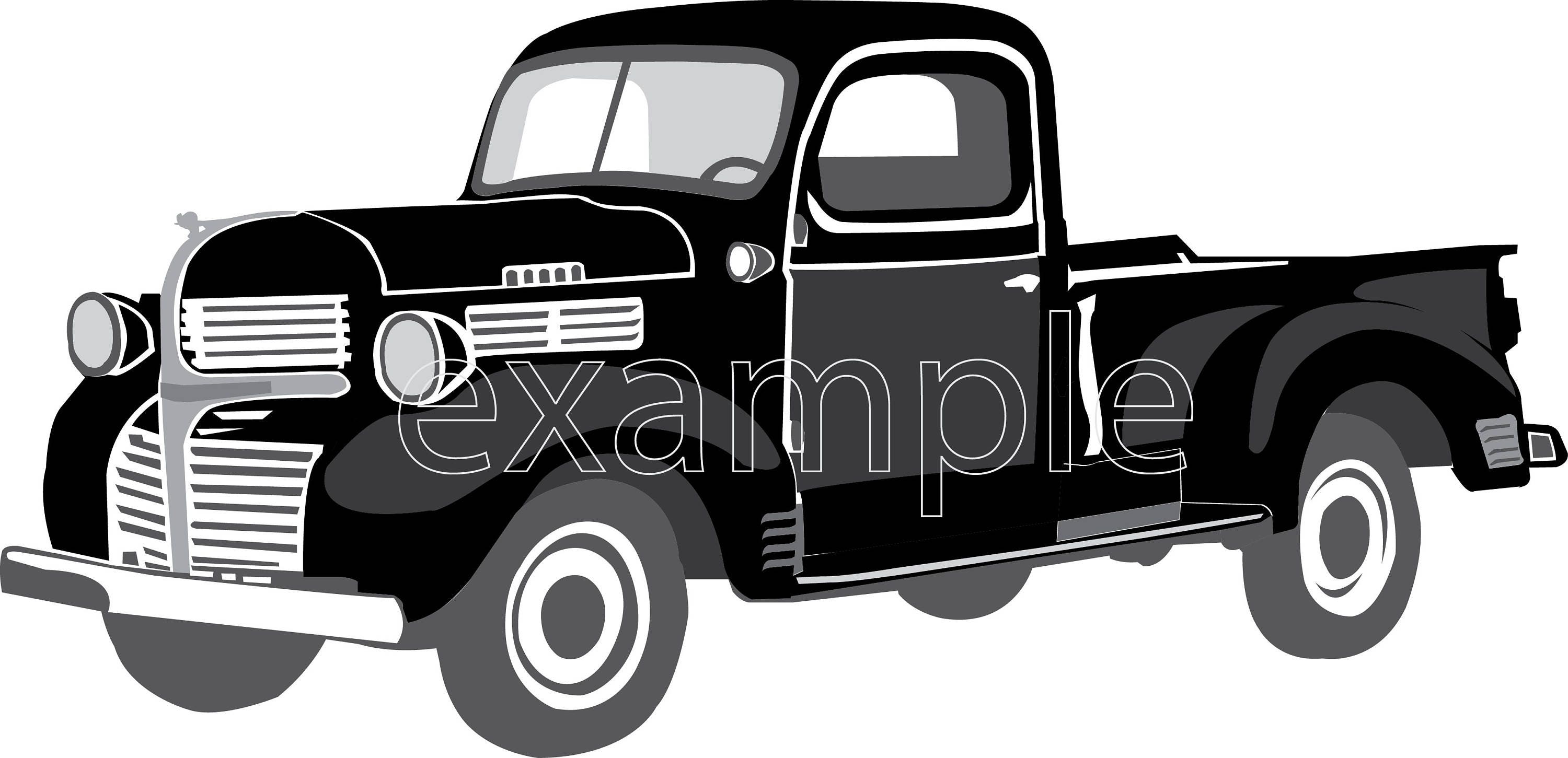 Download Truck Svg, Car dodge Truck svg file, dodge 1940, svg, eps dxf Files for Silhouette Studio ...