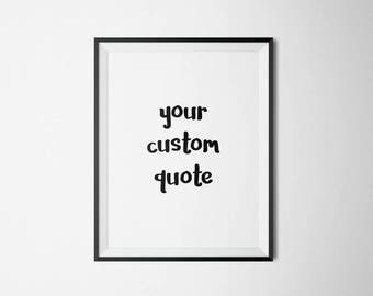 Quote Wall Art custom quote print | etsy Quote Wall Art custom quote print | etsy