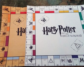 Harry Potter, Monopoly,Travel size,Harry Potter Game, Handmade Harry Potter Monopoly Set,Harry Potter Gifts,Travel Set Harry Potter Monopoly