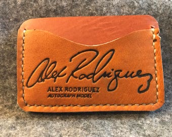 Repurposed Baseball Glove Leather Minimalist Wallet/Card Holder