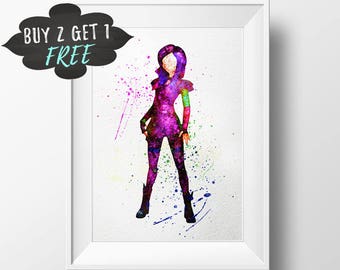Descendants Birthday, The Descendants Party Descendants Wall Art, Descendants Theme Mal, Disney Descendants 2 Banner Descendants Favor Decor
