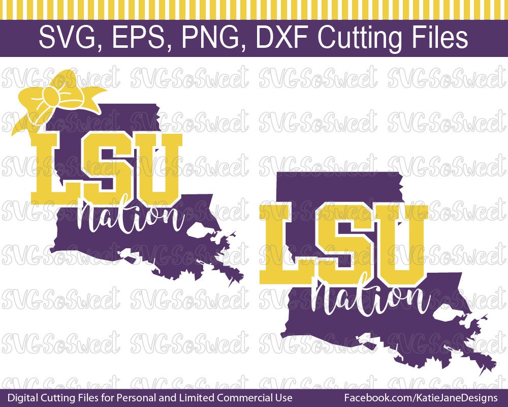 Download LSU svg LSU Nation Bow Lsu Louisiana Tigers SVG Png