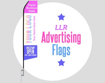 LLR Consultant Flag Sign for your Boutique or Popup - Feather Flag w/ Pole