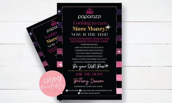 Paparazzi Business Card Paparazzi Join my Team Card